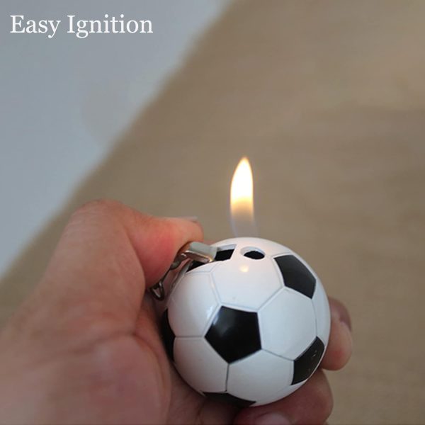 Torch Lighter, Creative Basketball Design with Keychain, Cool Adjustable Soft Flame Funny Refillable Butane Lighters for Outdoor Indoor Use (Without Butane) - Image 8