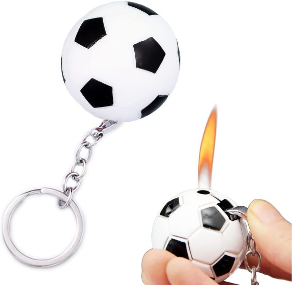 Torch Lighter, Creative Basketball Design with Keychain, Cool Adjustable Soft Flame Funny Refillable Butane Lighters for Outdoor Indoor Use (Without Butane) - Image 9