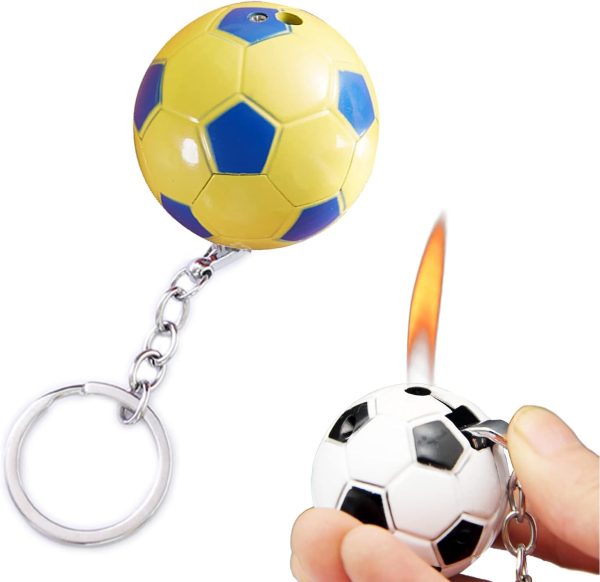 Torch Lighter, Creative Basketball Design with Keychain, Cool Adjustable Soft Flame Funny Refillable Butane Lighters for Outdoor Indoor Use (Without Butane) - Image 10