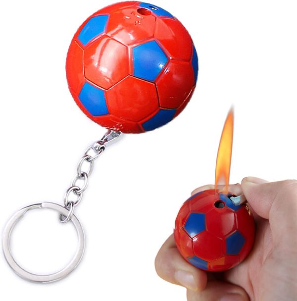 Torch Lighter, Creative Basketball Design with Keychain, Cool Adjustable Soft Flame Funny Refillable Butane Lighters for Outdoor Indoor Use (Without Butane) - Image 11