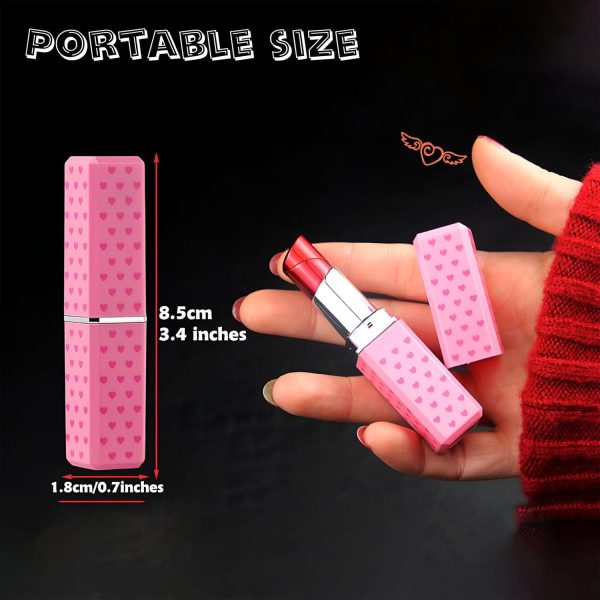 Cute Lipstick Lighter, 2 Pack Soft Flame Refillable Butane Lighter with Flame Adjustment Tool, Unique Torch Lighter Cool Lighters for Women,Girls, Birthday, Anniversary(Without Butane)-Red - Image 4