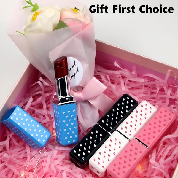 Cute Lipstick Lighter, 2 Pack Soft Flame Refillable Butane Lighter with Flame Adjustment Tool, Unique Torch Lighter Cool Lighters for Women,Girls, Birthday, Anniversary(Without Butane)-Red - Image 6