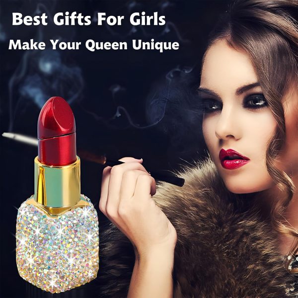 Cute Lipstick Lighter, 2 Pack Soft Flame Refillable Butane Lighter with Flame Adjustment Tool, Unique Torch Lighter Cool Lighters for Women,Girls, Birthday, Anniversary(Without Butane)-Red - Image 12
