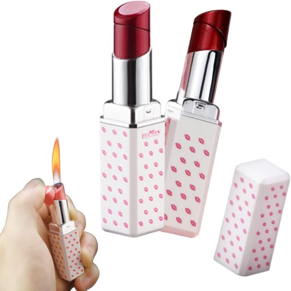 Cute Lipstick Lighter, 2 Pack Soft Flame Refillable Butane Lighter with Flame Adjustment Tool, Unique Torch Lighter Cool Lighters for Women,Girls, Birthday, Anniversary(Without Butane)-Red - Image 15