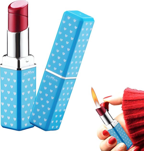 Cute Lipstick Lighter, 2 Pack Soft Flame Refillable Butane Lighter with Flame Adjustment Tool, Unique Torch Lighter Cool Lighters for Women,Girls, Birthday, Anniversary(Without Butane)-Red - Image 16